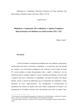 Din&acirc;micas e Assimetrias Afro-Atl&acirc;nticas: a