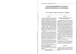 estudo morfométrico de ovos de paranfistomatídeos da guiné