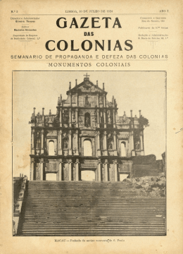 Gazeta das colonias - Hemeroteca Digital