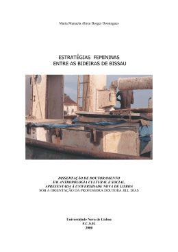 estrat&eacute;gias femininas entre as bideiras de bissau