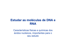 Estudar as moléculas de DNA e RNA