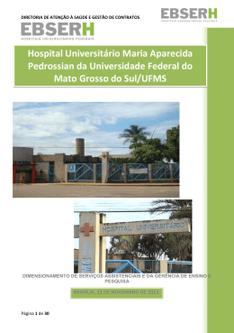 Hospital Universit&aacute;rio Maria Aparecida Pedrossian da