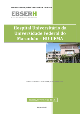 Hospital Universitário da Universidade Federal do Maranhão – HU