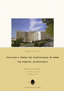 Pol&iacute;ticas e Gest&atilde;o dos Profissionais de Sa&uacute;de num