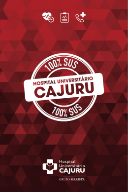 Acesse a cartilha - Hospital Universitário Cajuru