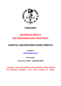 concurso residência médica em endocrinologia pediátrica hospital