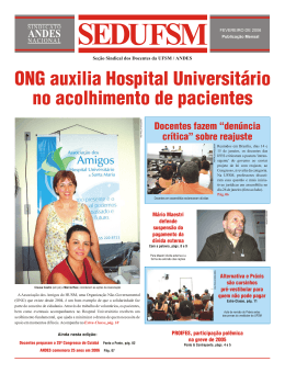 ONG auxilia Hospital Universitário no acolhimento de