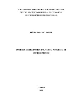 poderes instrut&oacute;rios do juiz no processo de conhecimento