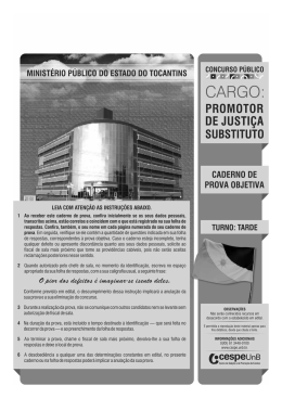 Prova - CESPE / UnB