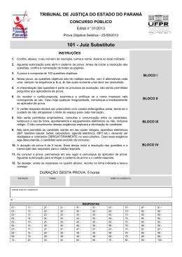 101 - Juiz Substituto - NC