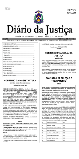 DJ 2629 - Tribunal de Justiça do Estado do Tocantins