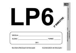 6&ordm; ano - BIO NA REDE