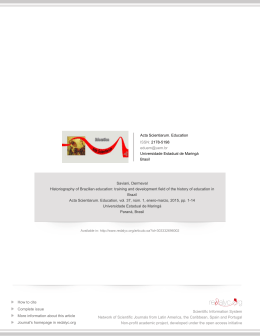 Redalyc.Historiography of Brazilian education