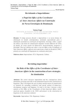 Revisitando o Imperialismo: o Papel do Office of the