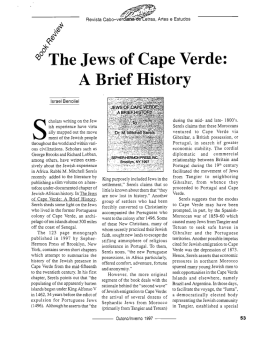 Israel Benoliel. &ldquo;Book Review: The Jews of Cape Verde: A Brief