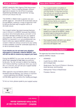 What is MARAC? - Westminster City Council