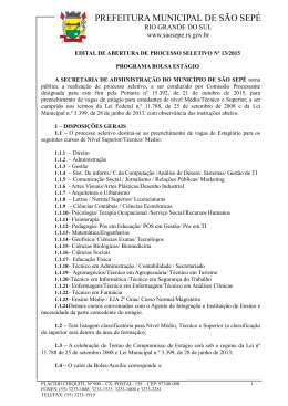 PREFEITURA MUNICIPAL DE S&Atilde;O SEP&Eacute;