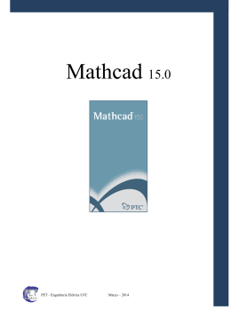 Mathcad 15.0 - PET Elétrica - Universidade Federal do Ceará
