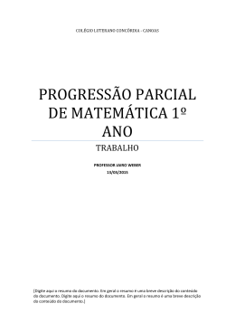 Material para o 1&deg; Ano - Col&eacute;gio Luterano Conc&oacute;rdia