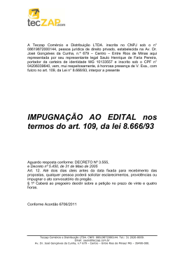 Impugna&ccedil;&atilde;o (come&ccedil;o e fim)