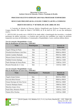 Homologa&ccedil;&atilde;o e convoca&ccedil;&atilde;o para entrevistas