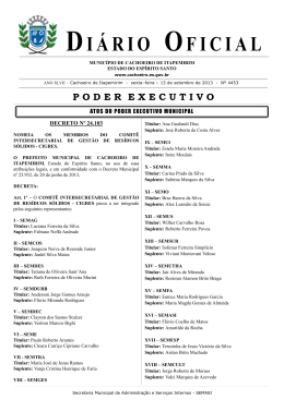 Di&aacute;rio Oficial N&ordm; 4.453 - 13 de Setembro (sexta-feira)