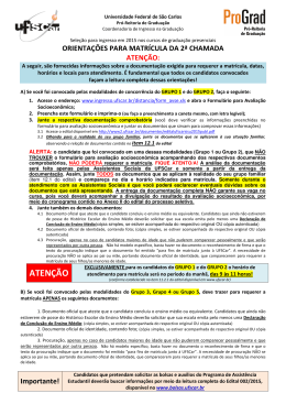 ATEN&Ccedil;&Atilde;O - SACI@UFSCar - Universidade Federal de S&atilde;o Carlos