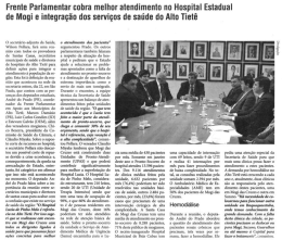Frente Parlamentar cobra melhor atendimento no Hospital Estadual