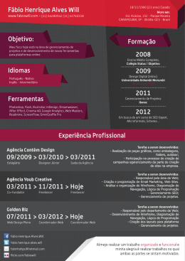 Visualizar Curr&iacute;culo - F&aacute;bio Henrique Alves Will /.br