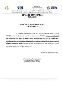 Edital n. 26 Convoca&ccedil;&atilde;o Avalia&ccedil;&atilde;o M&eacute;dica