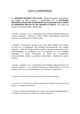 Carta-compromisso destinada a Henrique Alves