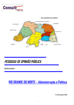 Prefer&ecirc;ncia Para Governador da Para&iacute;ba