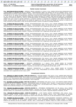 Ano 6 &ndash; n&ordm; 120/2014 Data de Disponibiliza&ccedil;&atilde;o: quarta