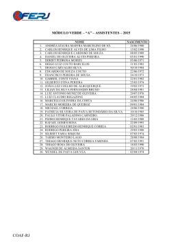 Verde A - Assistentes - COAF