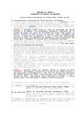 Instru&ccedil;&otilde;es e Locais de Prova - Diretoria de Ensino da Marinha