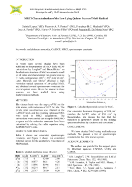 MRCI Characterization of the Low Lying Quintet States - SBQT-2015