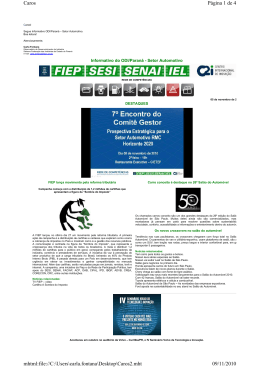 Ano 4, no. 82 &ndash; ODI Setor Automotivo &ndash; 05.11.2010