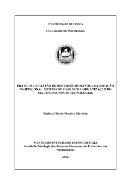 pr&aacute;ticas de gest&atilde;o de recursos humanos e satisfa&ccedil;&atilde;o profissional