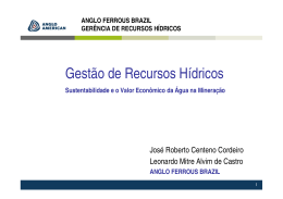 Gest&atilde;o de Recursos H&iacute;dricos
