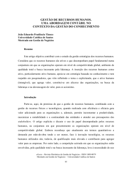 gest&atilde;o de recursos humanos. uma abordagem cont&aacute;bil no contexto