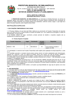 PREFEITURA MUNICIPAL DE EMILIAN&Oacute;POLIS
