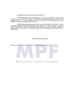 PORTARIA PGR Nº 577-2013