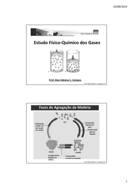 Aula - Estudo dos Gases - Prof. Alex Fabiano C. Campos