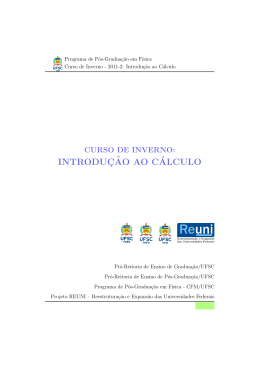 INTRODUC&cedil;&tilde;AO AO C&acute;ALCULO