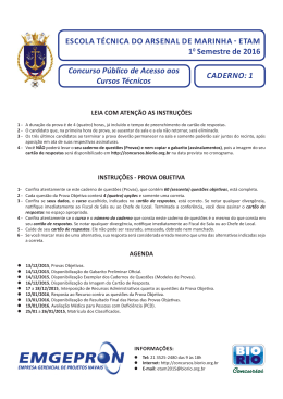 Prova - Concursos BioRio