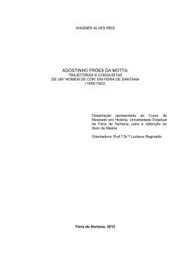 Agostinho Fróes da Motta: trajetórias e Conquistas de um