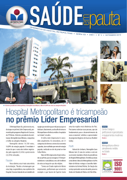 Veja mais - Hospital Metropolitano