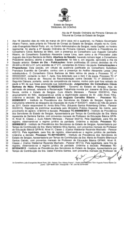 Fa&ccedil;a aqui o - Tribunal de Contas do Estado de Sergipe