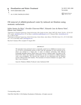 Abstract - Desalination and Water Treatment