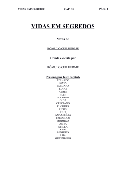 VIDAS EM SEGREDOS - Recanto das Letras